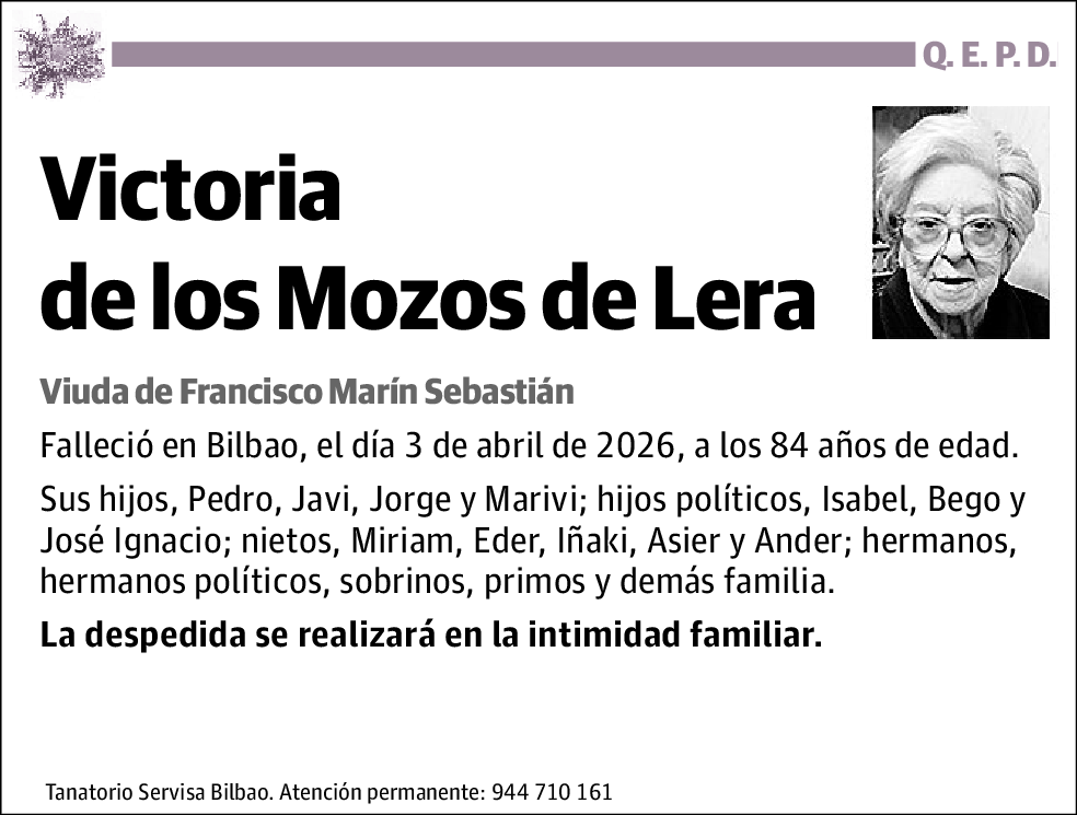 Victoria de los Mozos de Lera