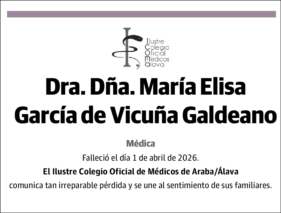 María Elisa García de Vicuña Galdeano