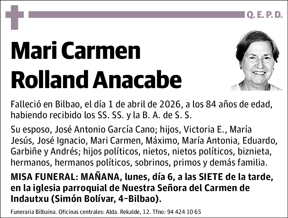 Mari Carmen Rolland Anacabe
