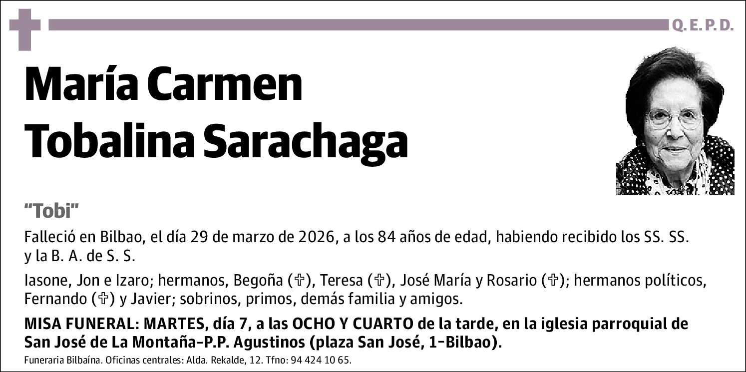 María Carmen Tobalina Sarachaga