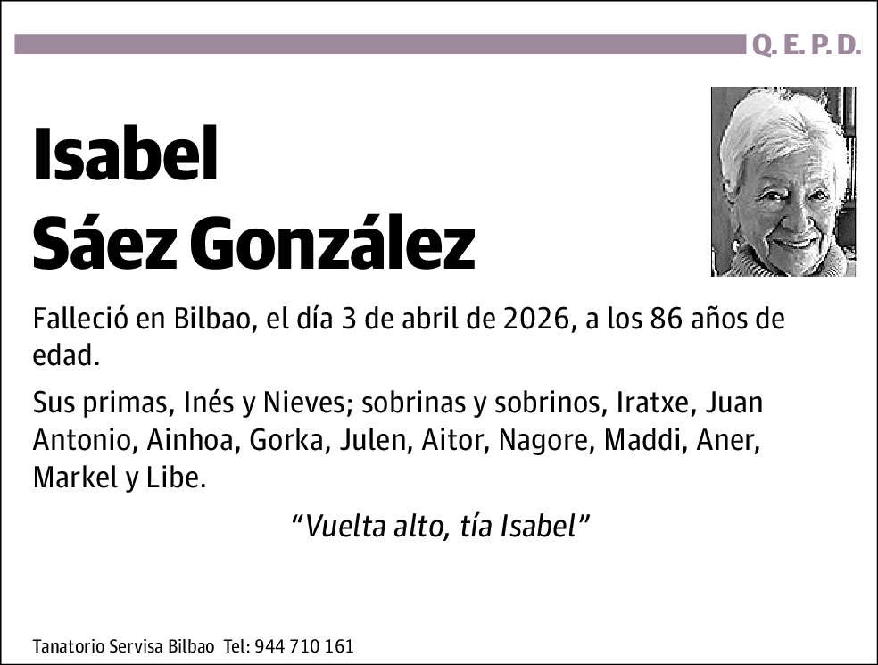 Isabel Saez González