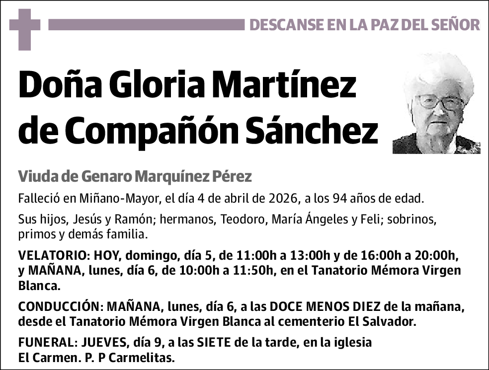 Gloria Martínez de Compañón