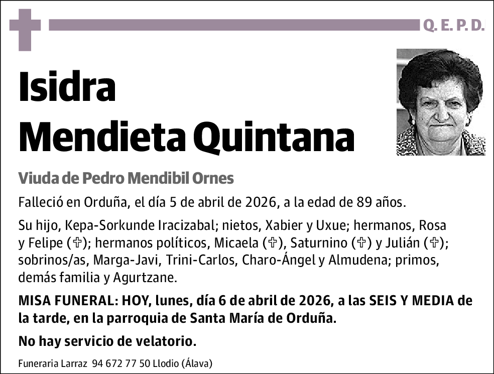Isidra Mendieta Quintana