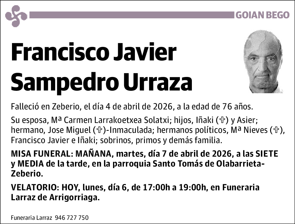 Francisco Javier Sampedro Urraza