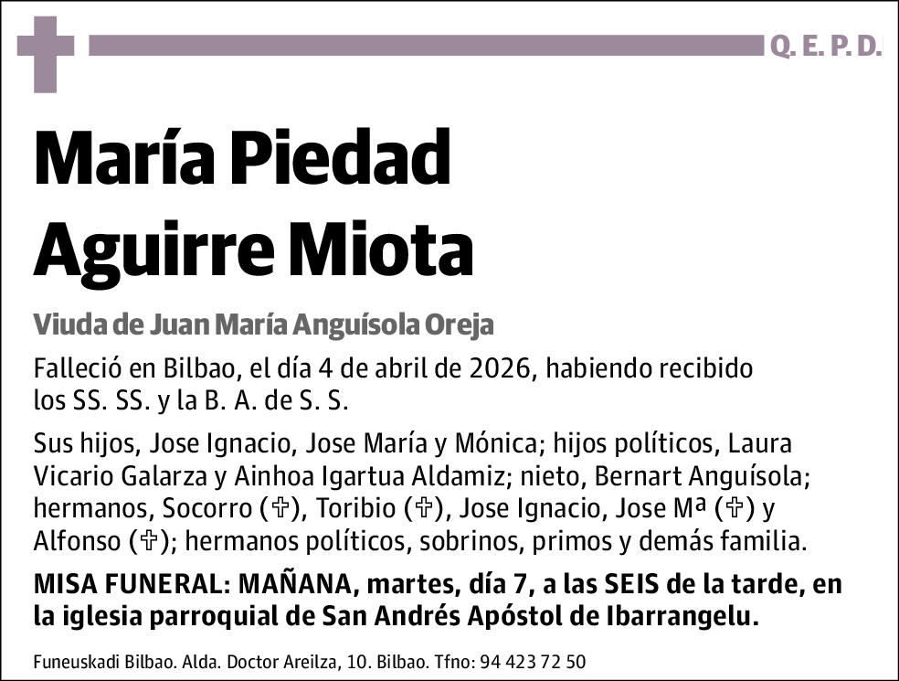 María Piedad Aguirre Miota