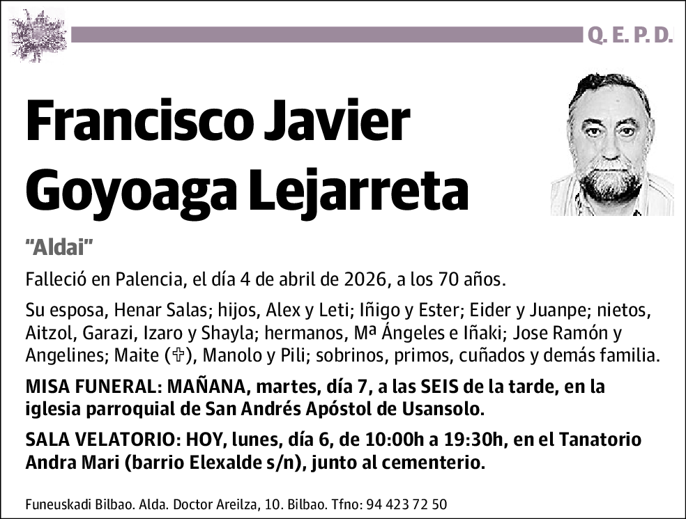 Francisco Javier Goyoaga Lejarreta