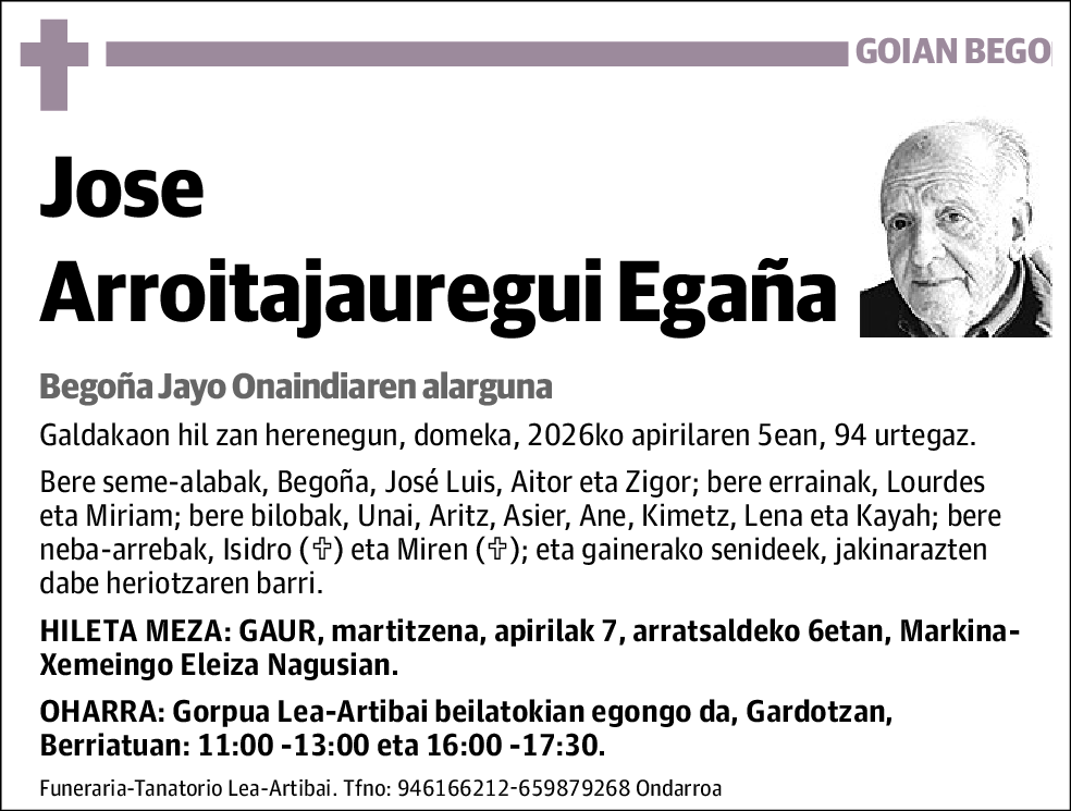 Jose Arroitajauregui Egaña