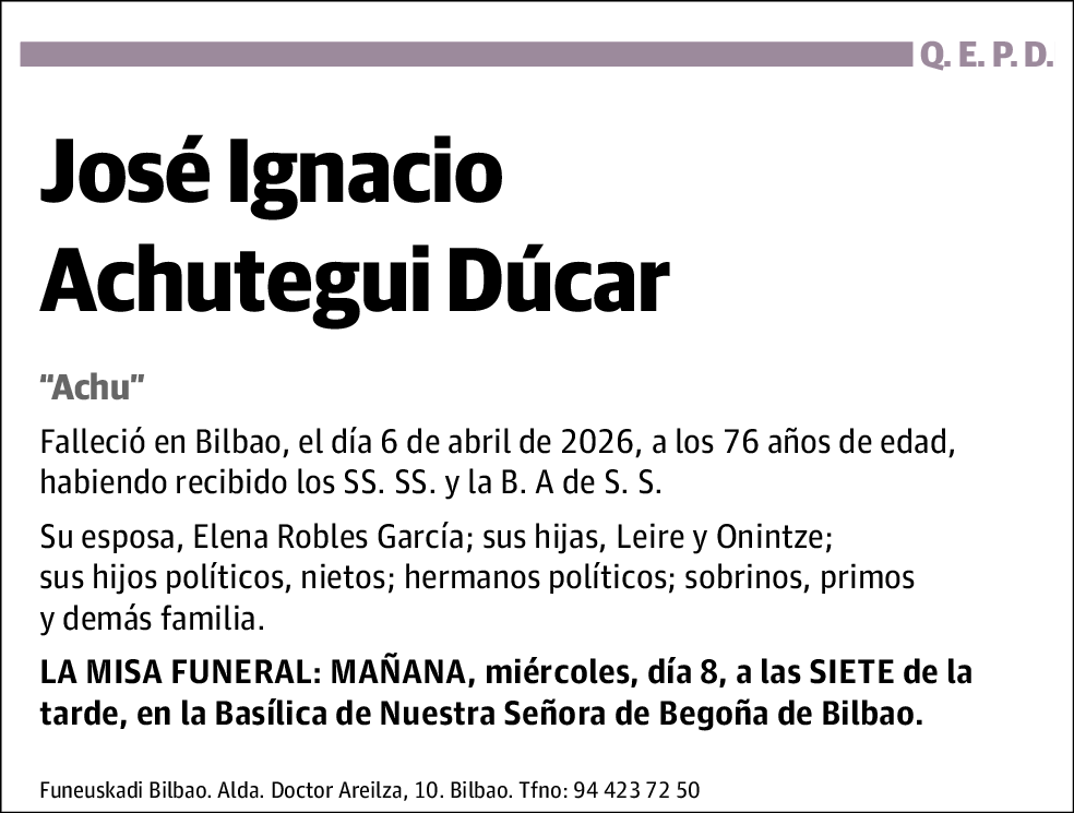 José Ignacio Achutegui Dúcar