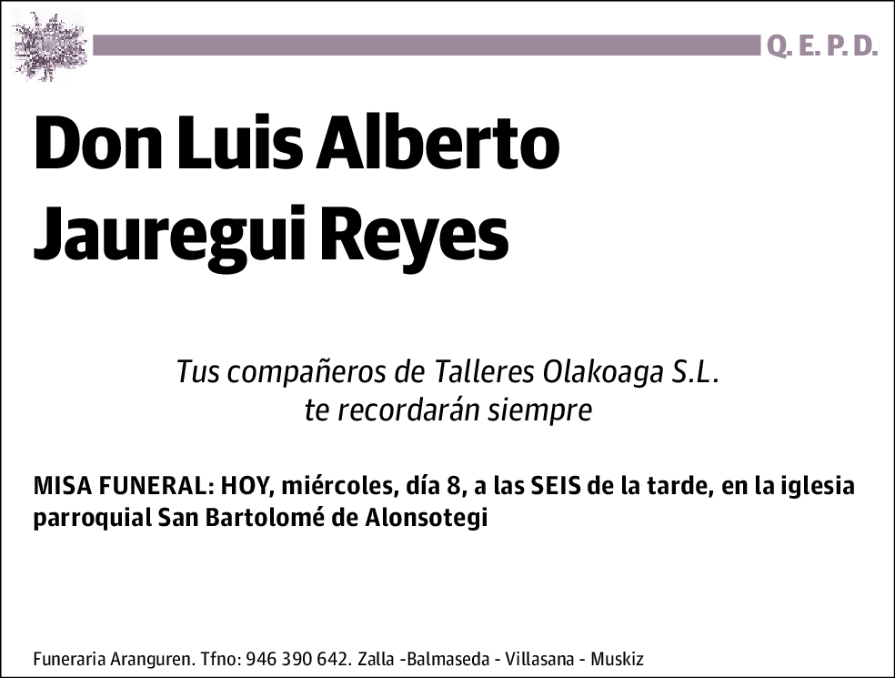 Luis Alberto Jauregui Reyes