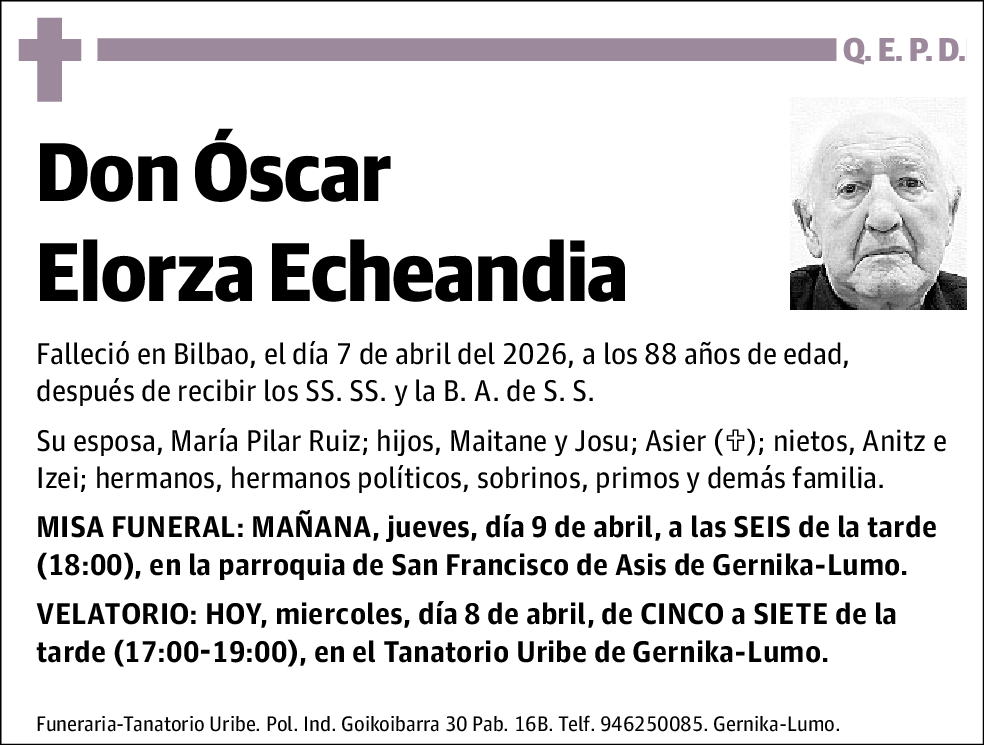 Óscar Elorza Echeandia