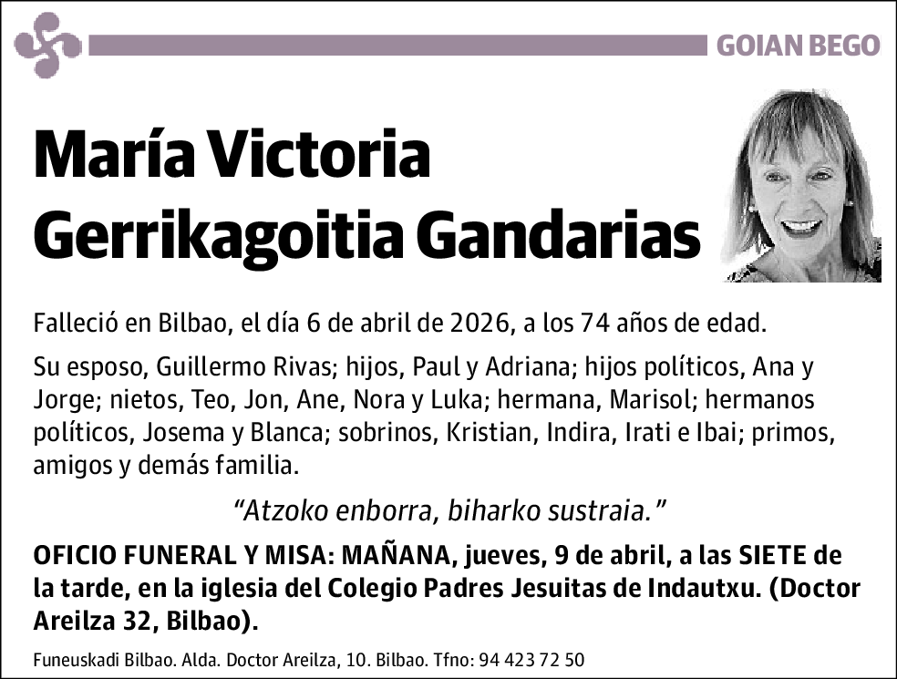 María Victoria Gerrikagoitia Gandarias