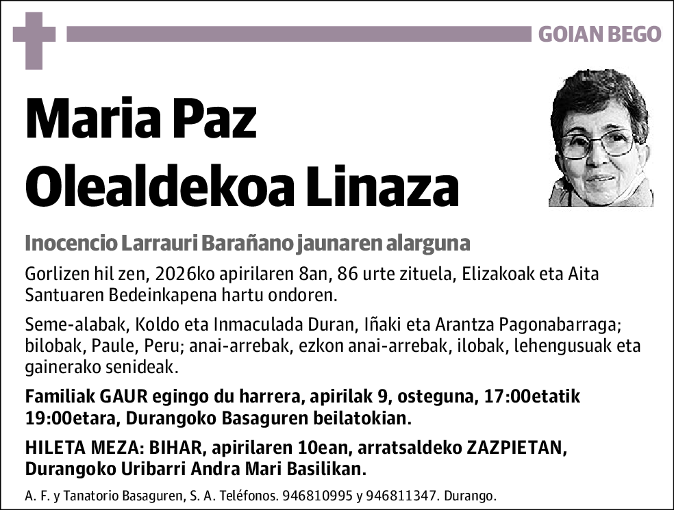 María Paz Olealdekoa Linaza
