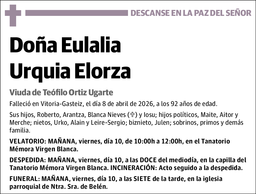 Eulalia Urquia Elorza