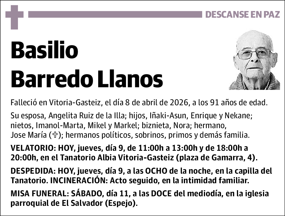 Basilio Barredo Llanos