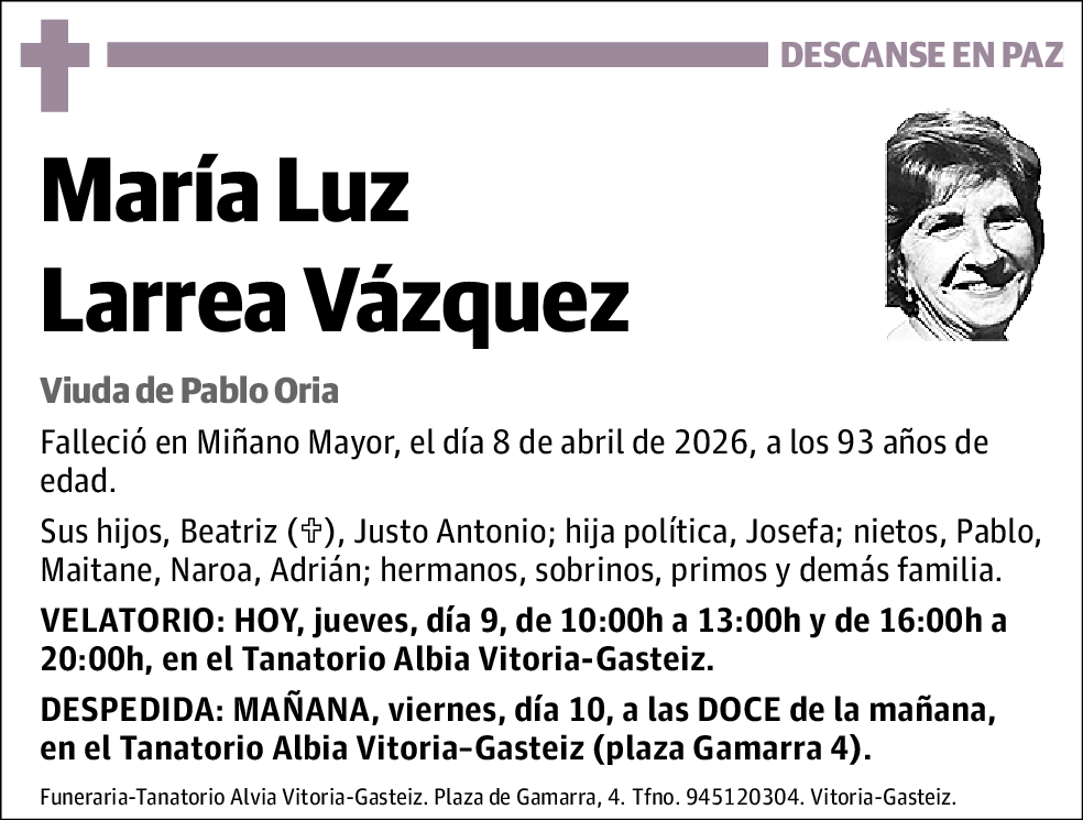 María Luz Larrea Vázquez