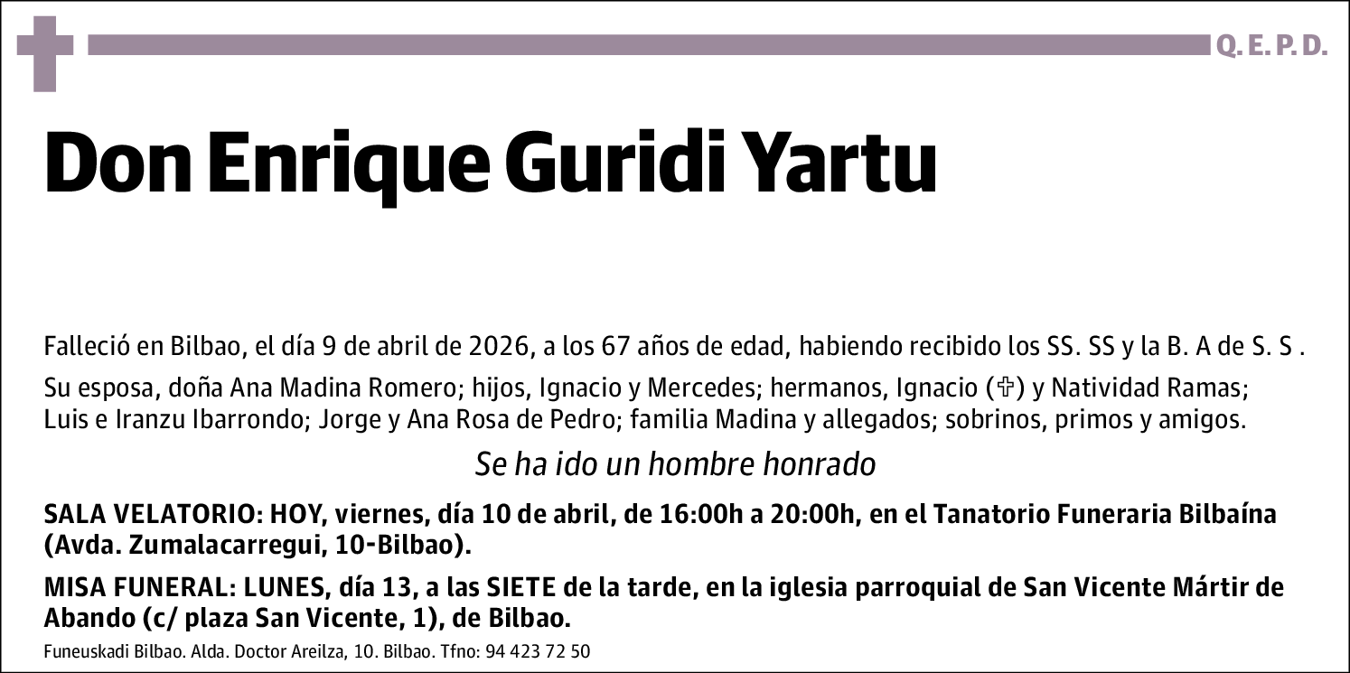 Enrique Guridi Yartu