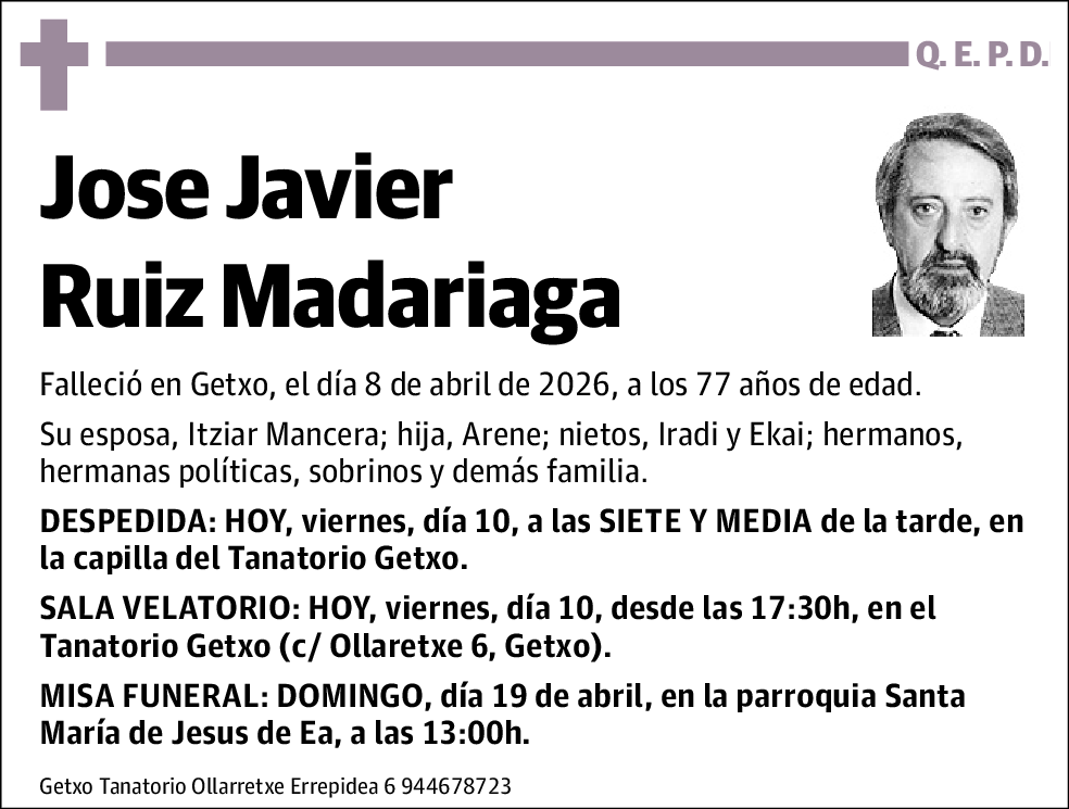 Jose Javier Ruiz Madariaga