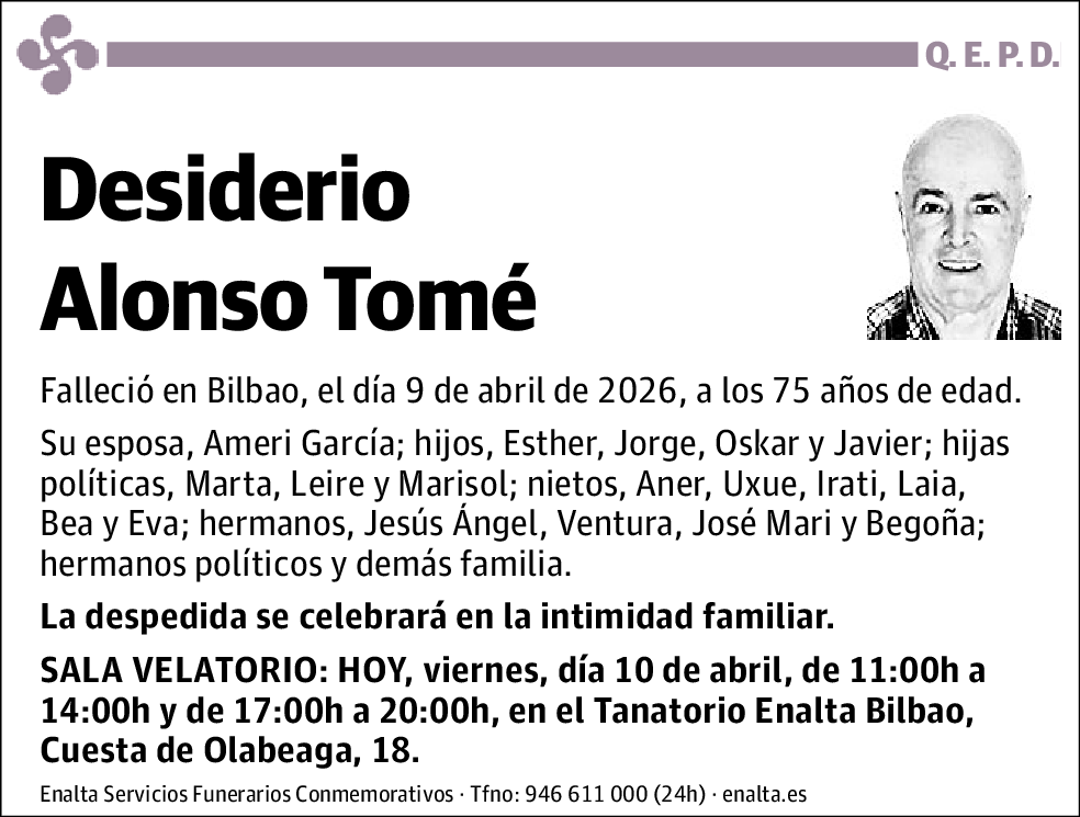 Desiderio Alonso Tomé