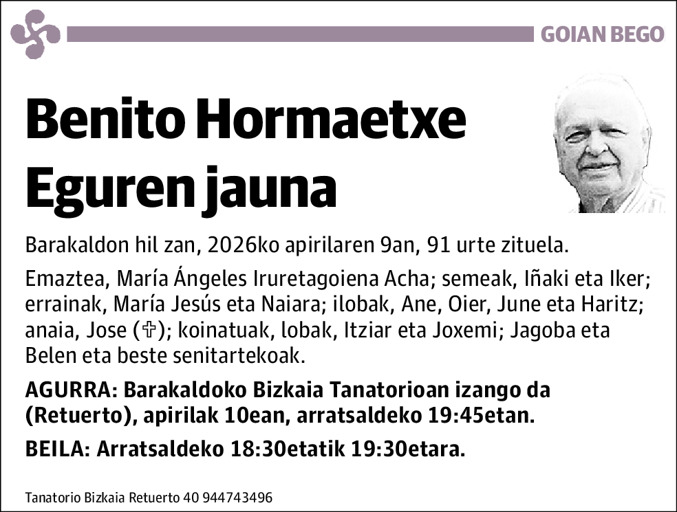 Benito Hormaetxe Eguren