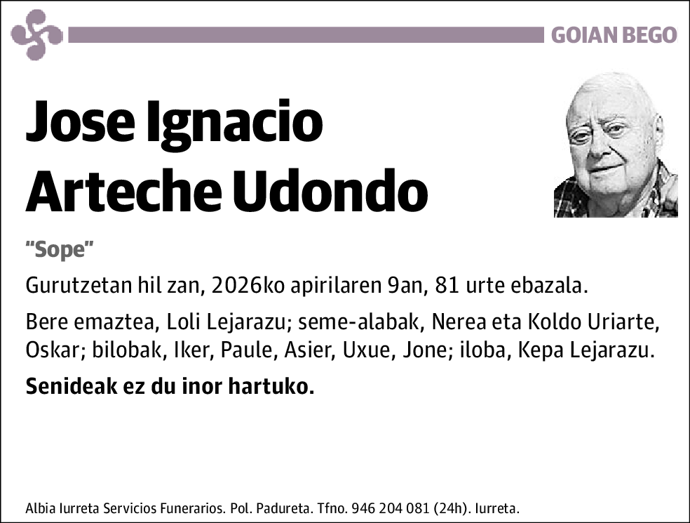 Jose Ignacio Arteche Udondo