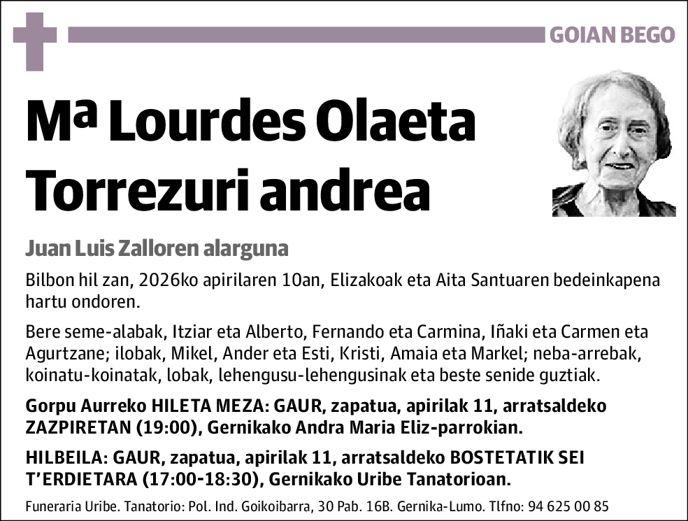 Mªlourdes Olaeta Torrezuri
