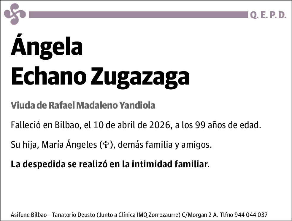 Ángela Echano Zugazaga