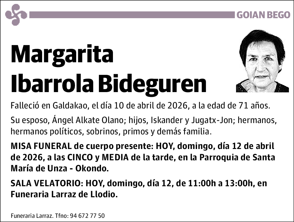 Margarita Ibarrola Bideguren