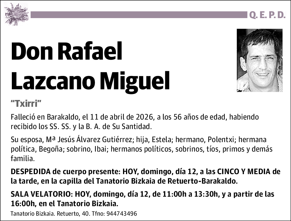 Rafael Lazcano Miguel