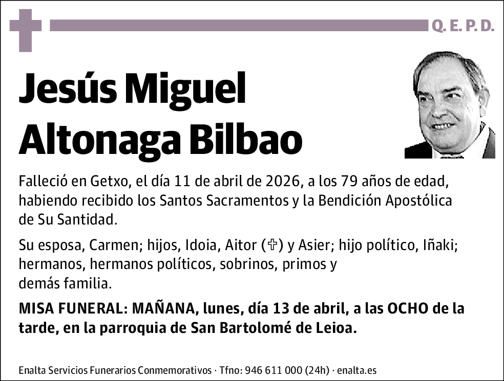 Jesús Miguel Altonaga Bilbao