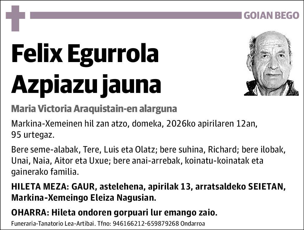 Felix Egurrola Azpiazu