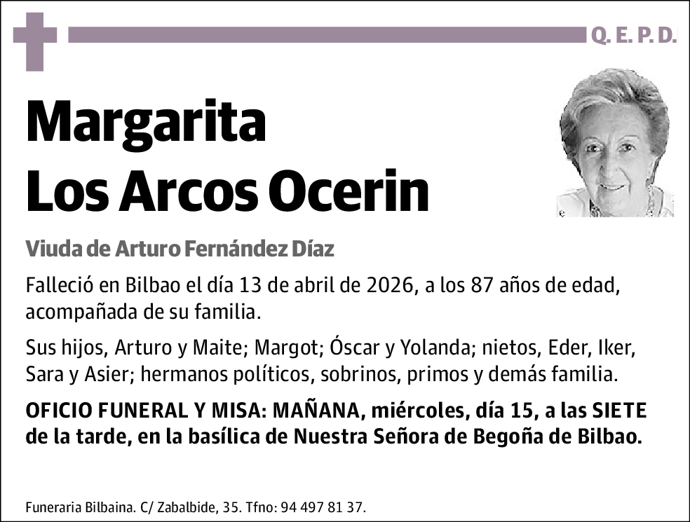 Margarita Los Arcos Ocerin