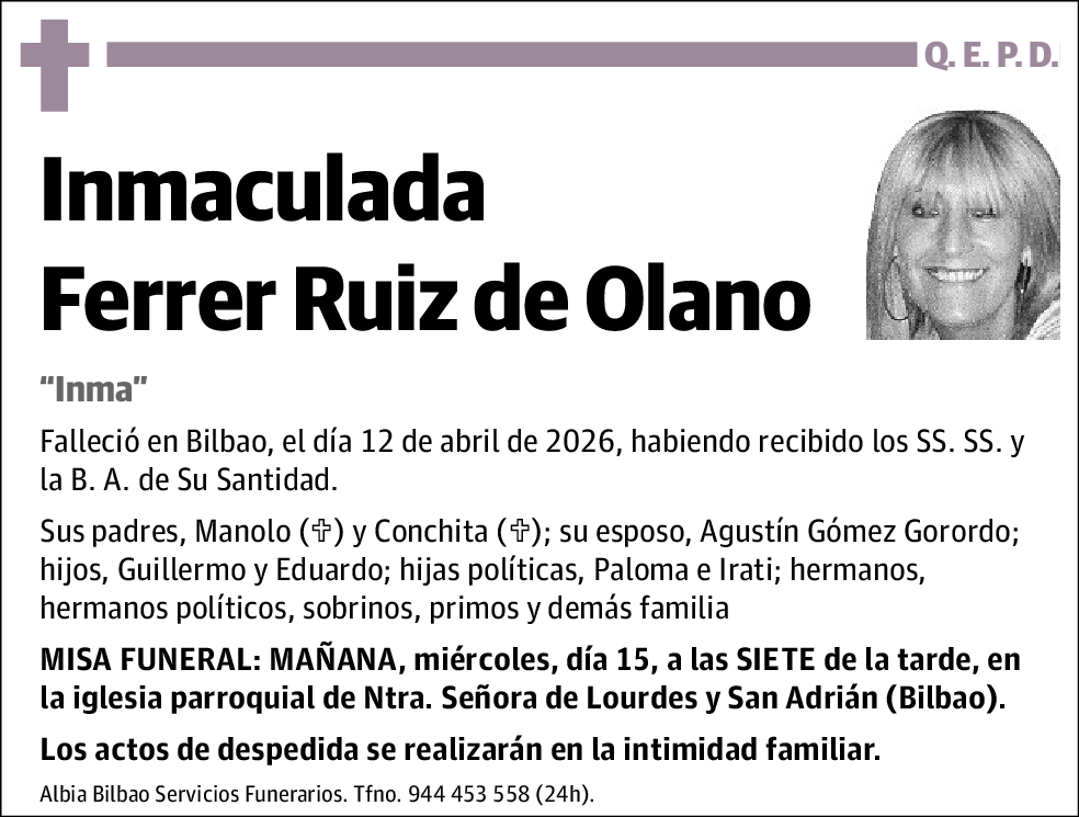 Inmaculada Ferrer Ruiz de Olano