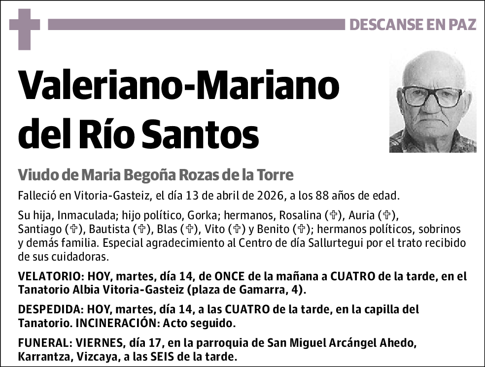 Valeriano-Mariano del Río Santos