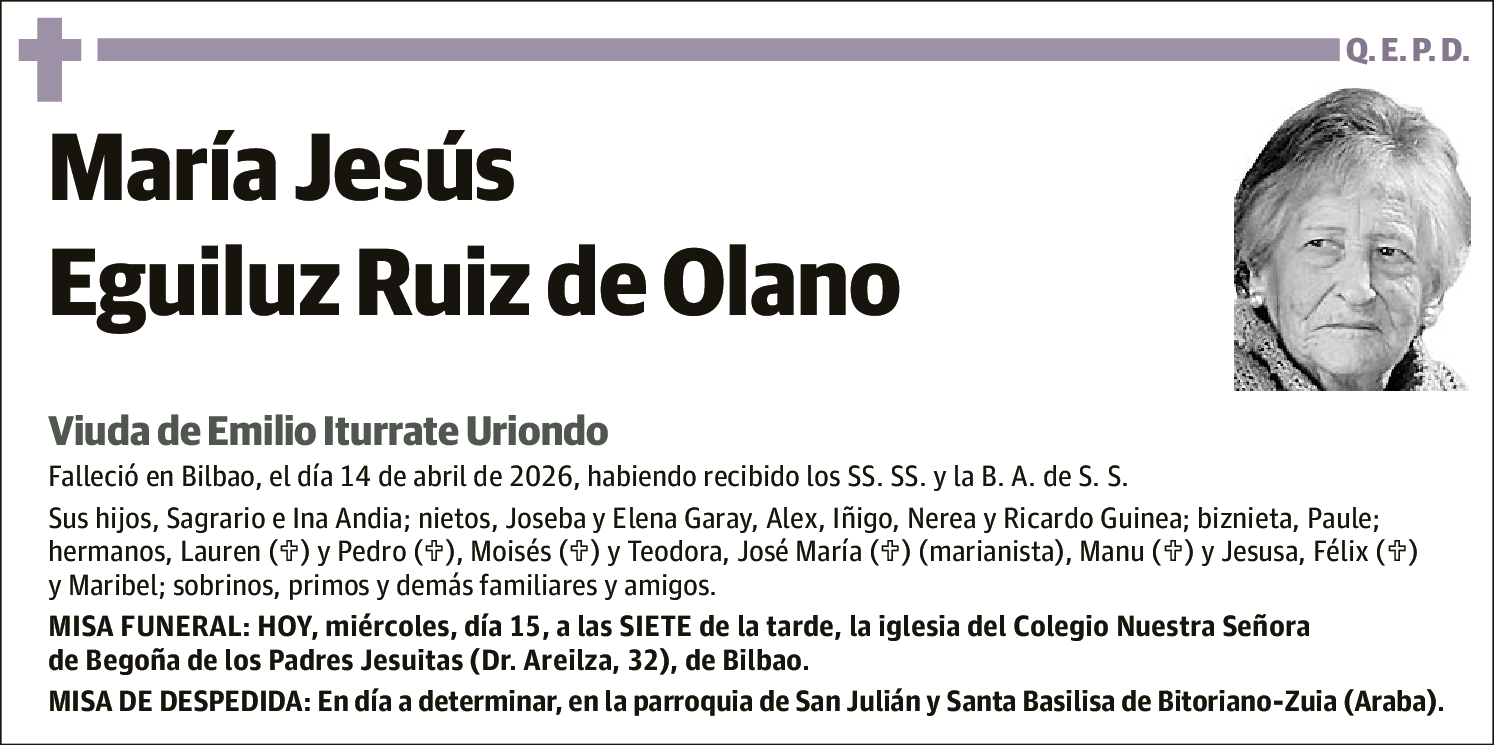 María Jesús Eguiluz Ruiz de Olano
