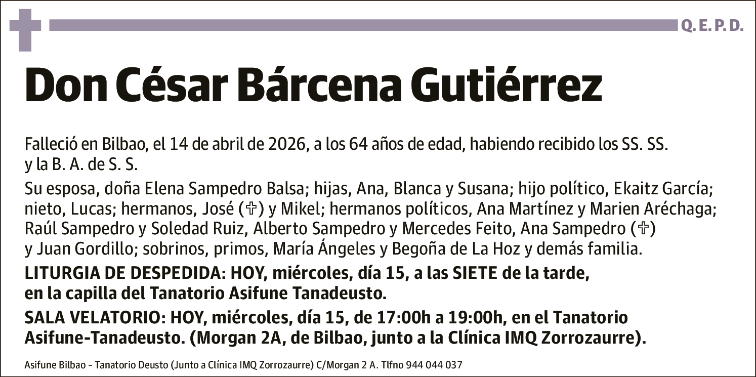 César Bárcena Gutiérrez