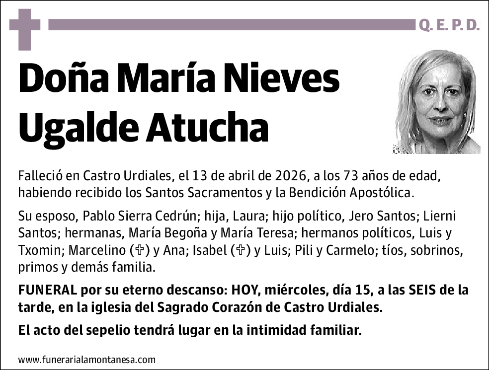 María Nieves Ugalde Atucha