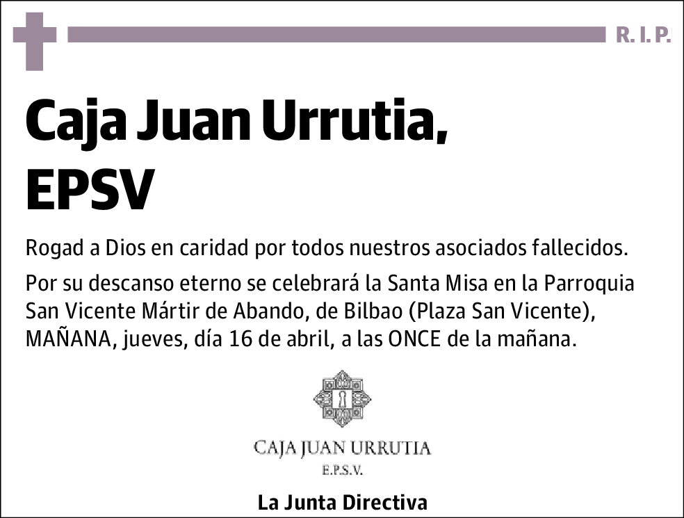 Caja Juan Urrutia Epsv