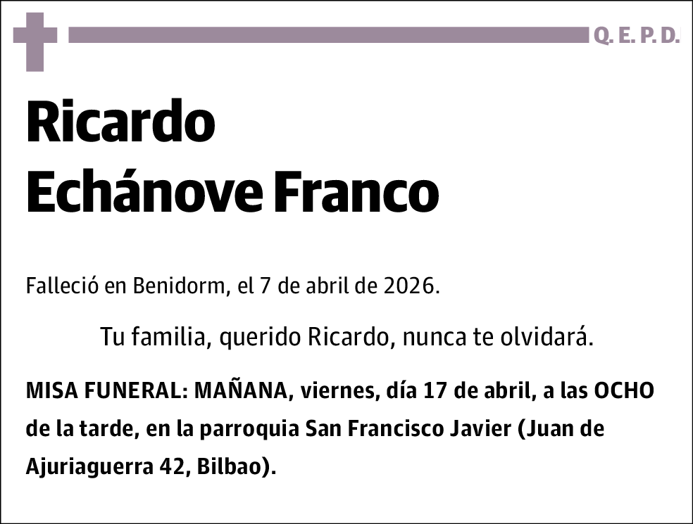 Ricardo Echanove Franco