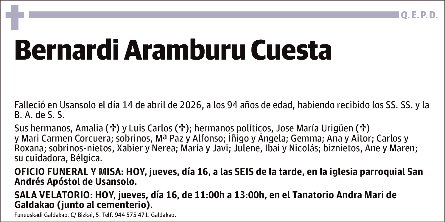 Bernardi Aramburu Cuesta