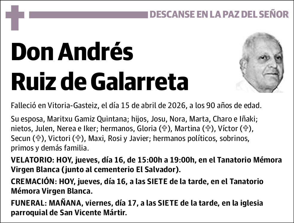 Andrés Ruiz De Galarreta Díaz De Alba