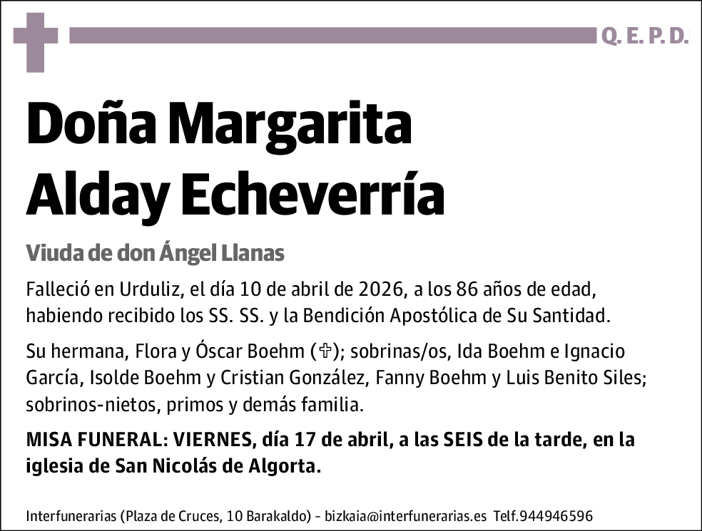 Margarita Alday Echeverría