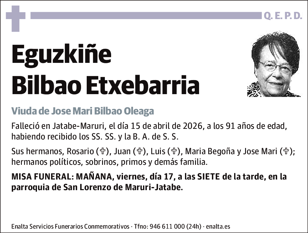 Eguzkiñe Bilbao Etxebarria