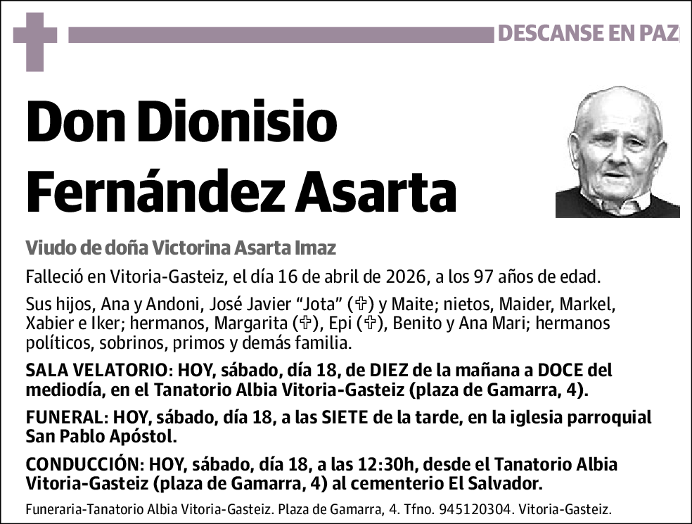 Dionisio Fernández Asarta