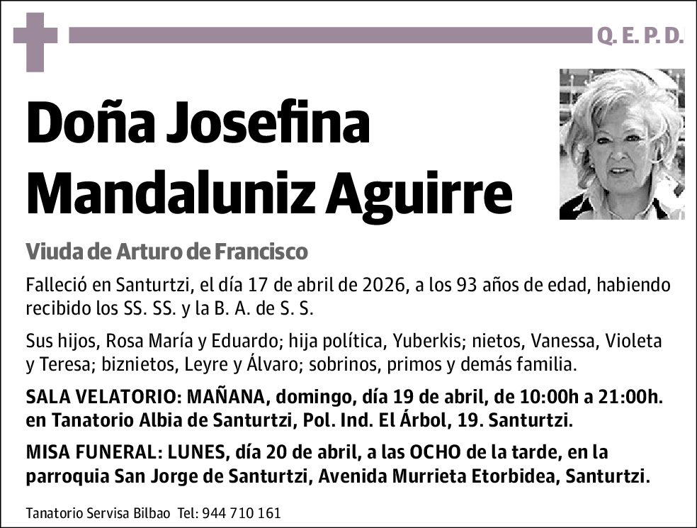 Josefina Mandalaniz Aguirre