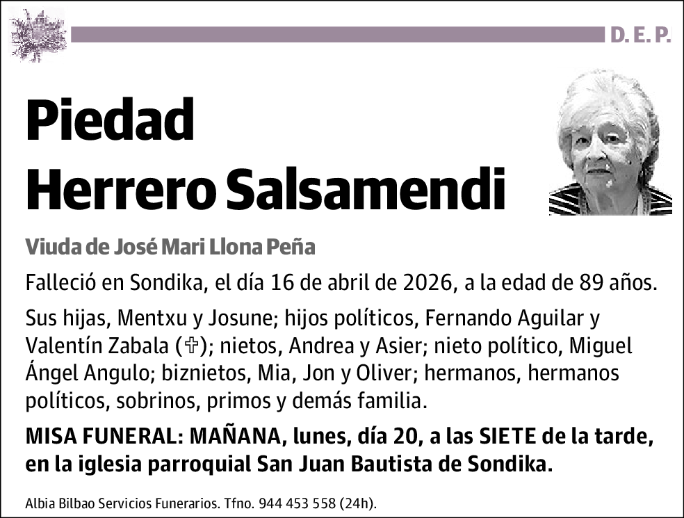 Piedad Herrero Salsamendi