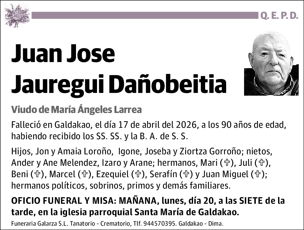 Juan Jose Jauregui Dañobeitia