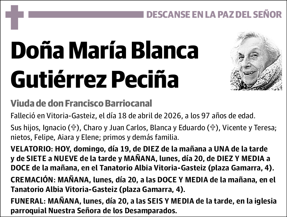 María Blanca Gutiérrez Peciña