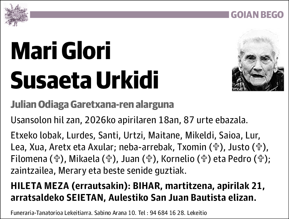 Mari Glori Susaeta Urkidi