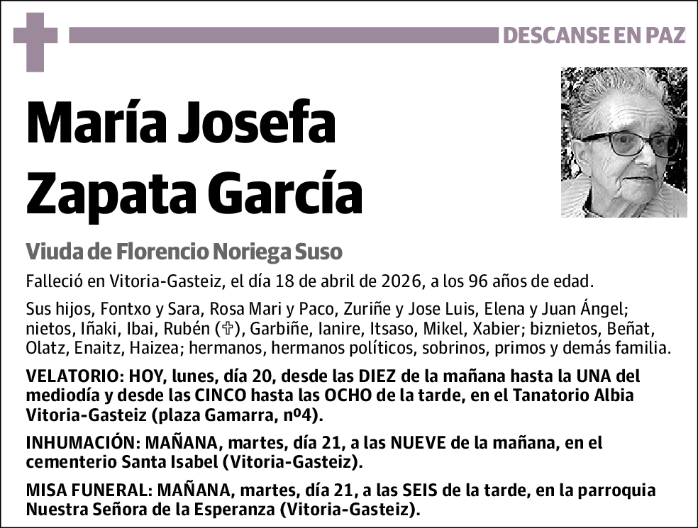 María Josefa Zapata García