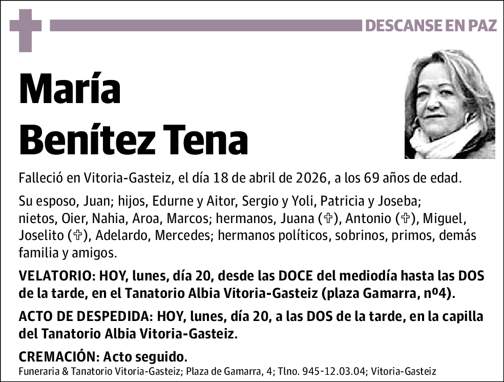 María Benítez Tena